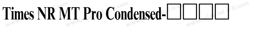 Times NR MT Pro Condensed字体转换